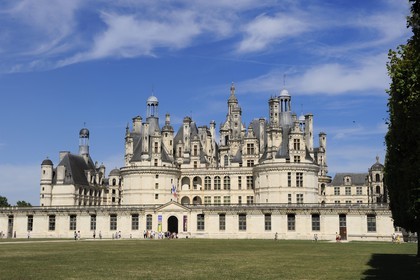 France, Loir et Cher (41), Vallée de la Loire classée Patrimoine Mondial de l' UNESCO, château de Chambord