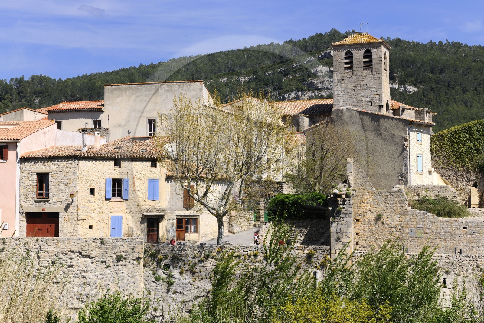 France, Aude (11), village de Lagrasse, labellisé Les Plus Beaux Villages de France