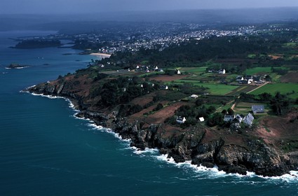 France, Finistère (29), la Pointe de la Ydé, près de Douarnenez, (vue aérienne)