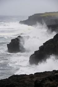 France, île de la Réunion, pointe de Bretagne (ou au sel), tempête sur la côte ouest