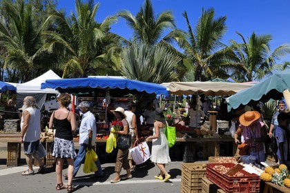 France, île de la Réunion, Saint-Pierre, le marché du samedi