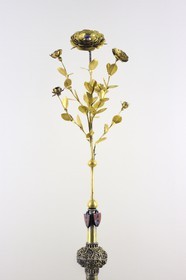 France, Paris (75), musée du Moyen-Age, ancien hôtel de Cluny, la Rose d'Or, 14ème siècle