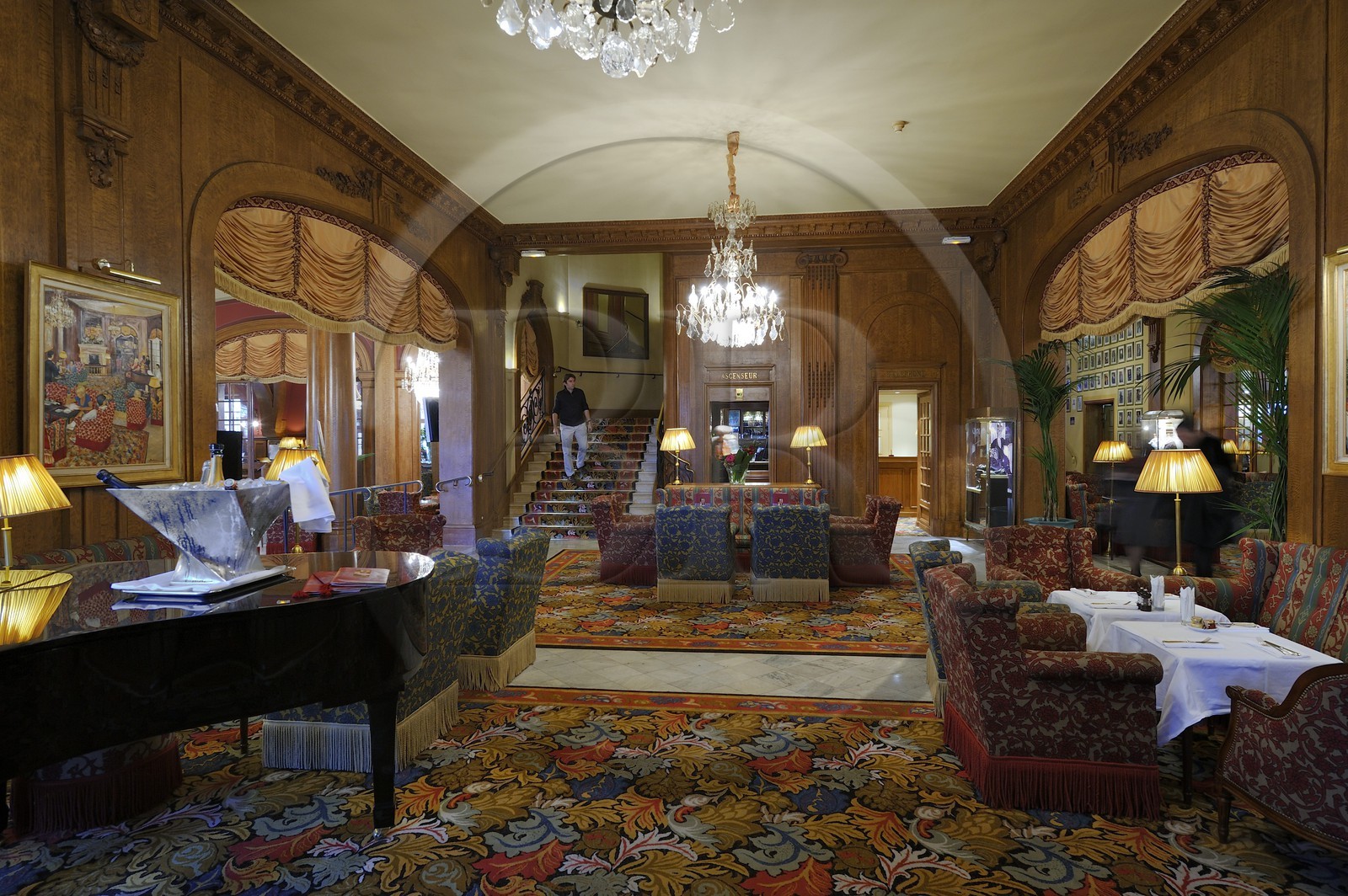 France, Calvados (14), Pays d'Auge, Deauville, l'Hôtel Normandy (groupe Barrière)