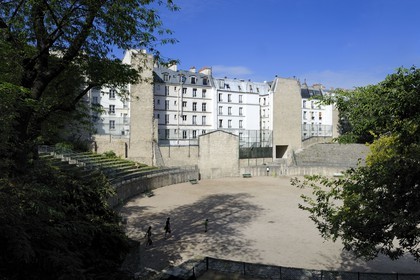France, Paris (75), quartier Latin, les arènes de Lutèce