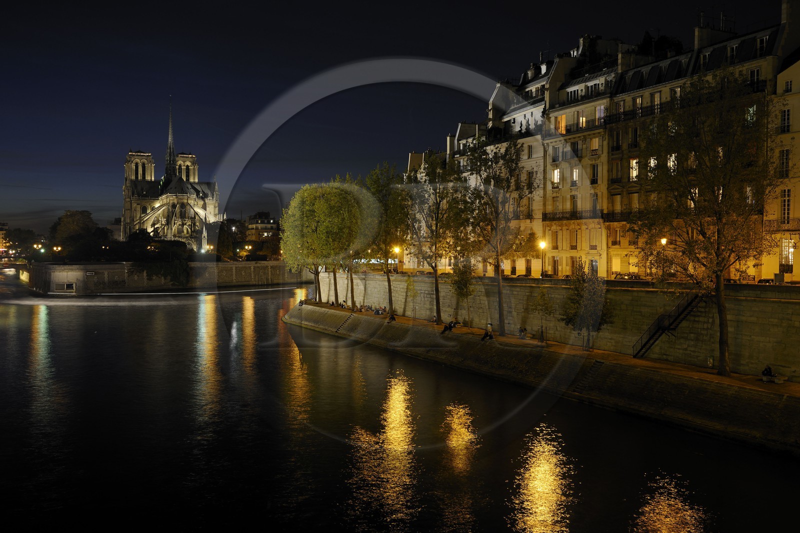 France, Paris (75), les rives de la Seine, classées Patrimoine Mondial de l'UNESCO, la cathédrale Notre-Dame