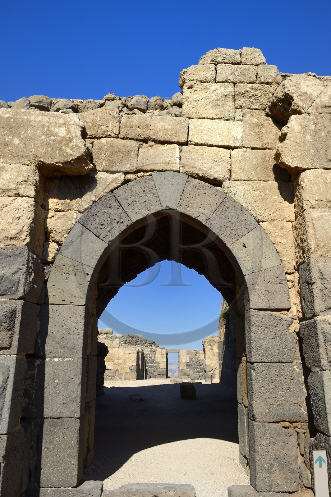 Israel, district Nord, Galilée, l'Etoile du Jourdain, la forteresse croisée de Belvoir tenue par les Hospitaliers entre 1168 et 1189
