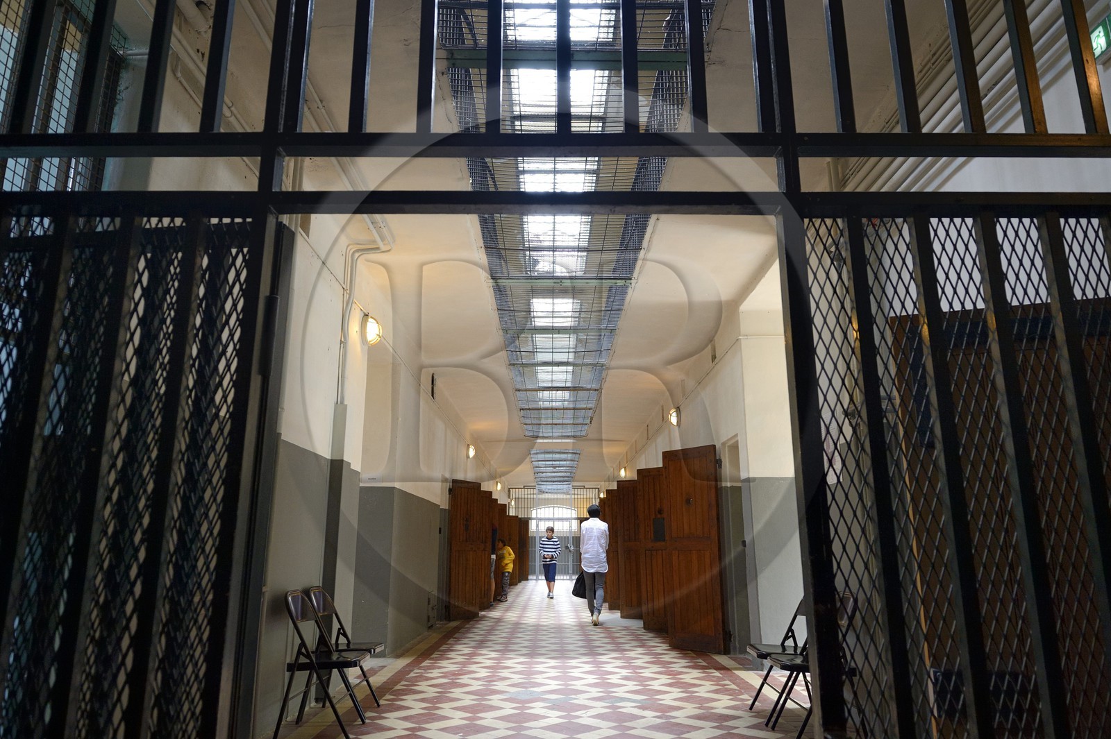 France, Rhône (69), Lyon, Mémorial Prison de Montluc, portes des cellules du rez-de-chaussée