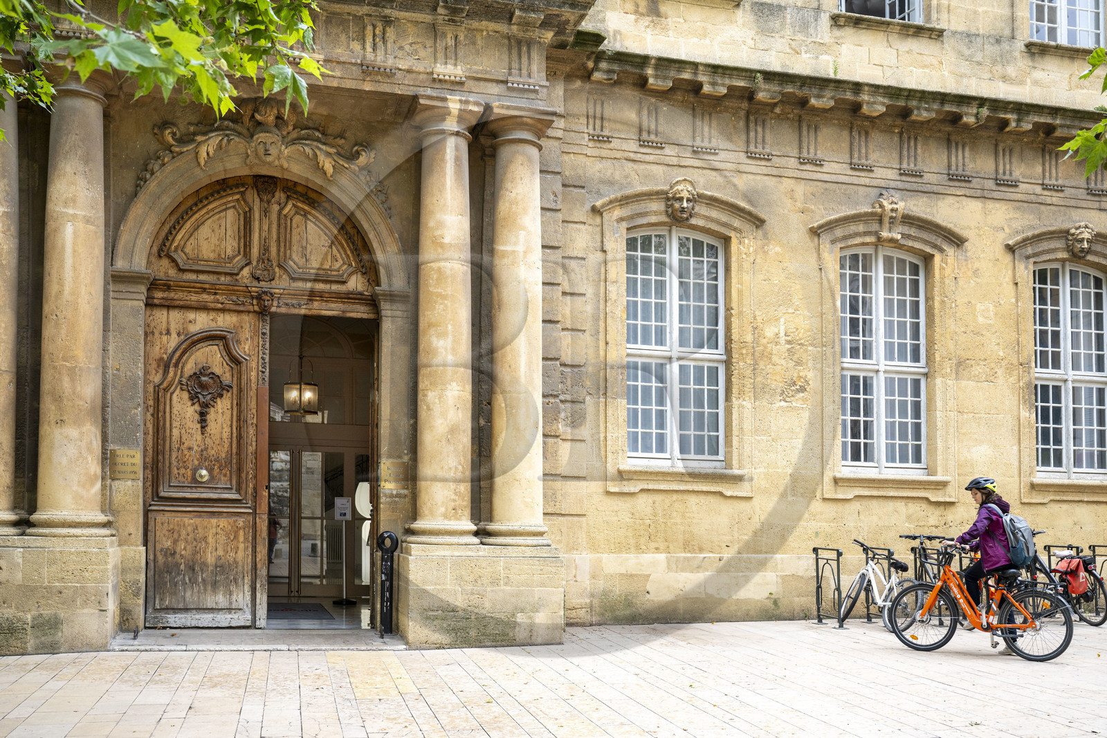 France, Bouches du Rhone, Aix en Provence, University Square, University Palace, former law faculty where Paul Cézanne studied, current Institute of Political Studies