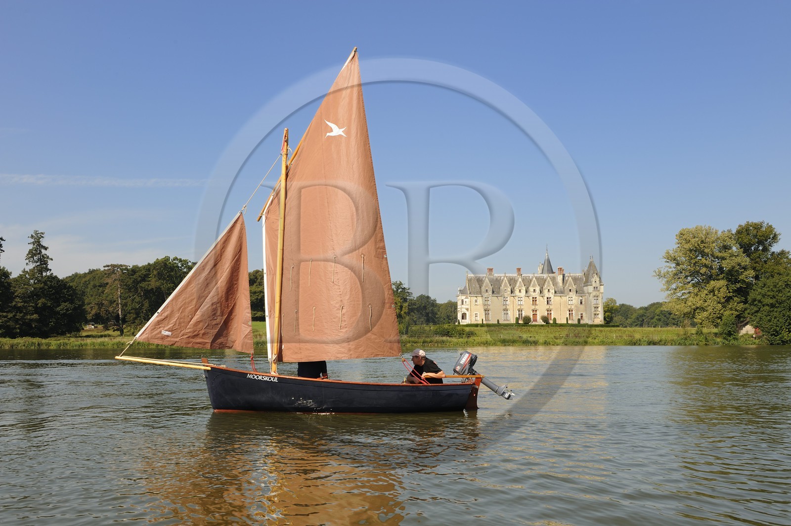 France, Loire-Atlantique (44), Nantes, château de la Gascherie au bord de la rivière Erdre