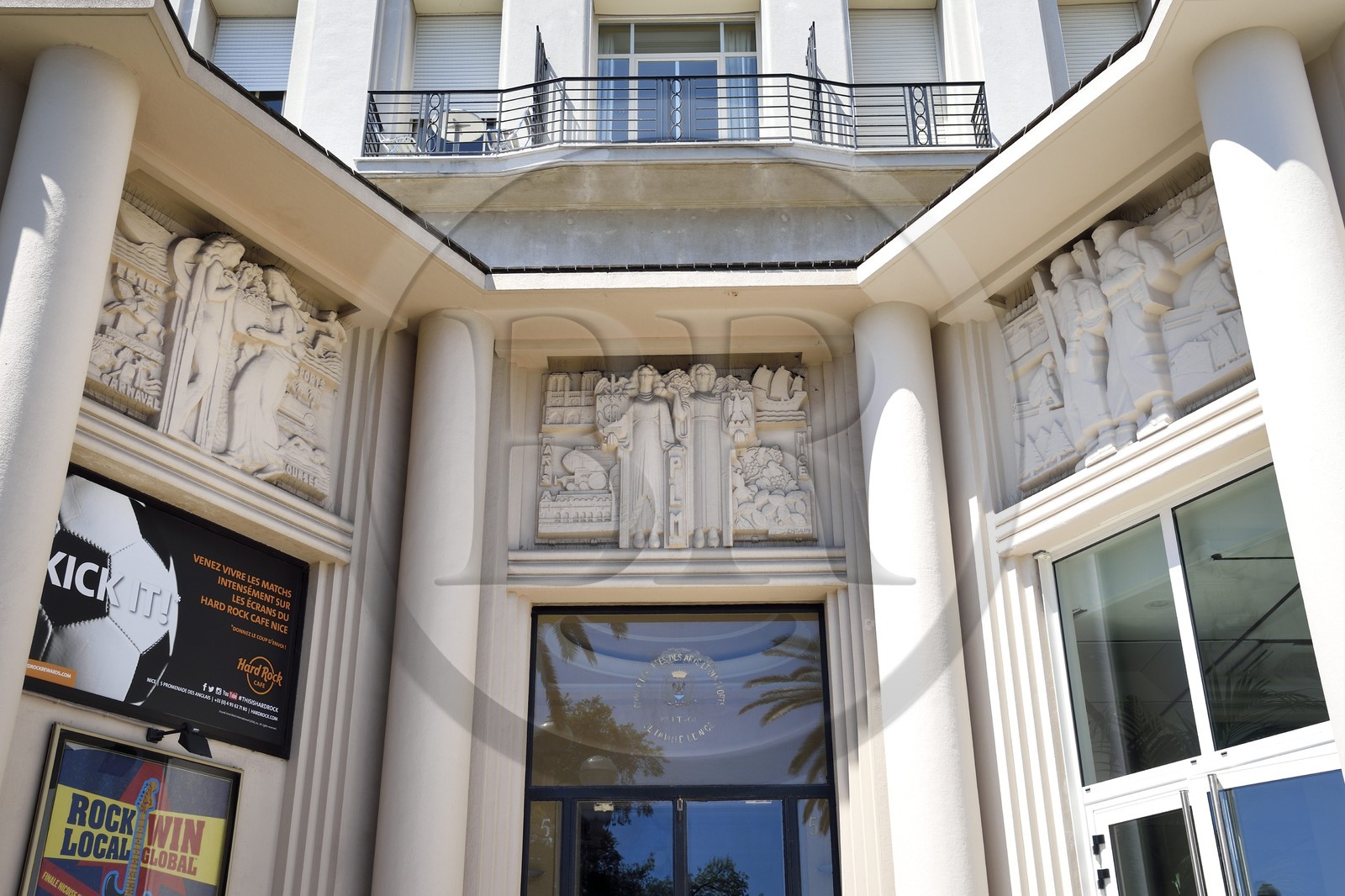 France, Alpes-Maritimes (06), Nice, Promenade des Anglais, facade Art déco de l'office du tourisme