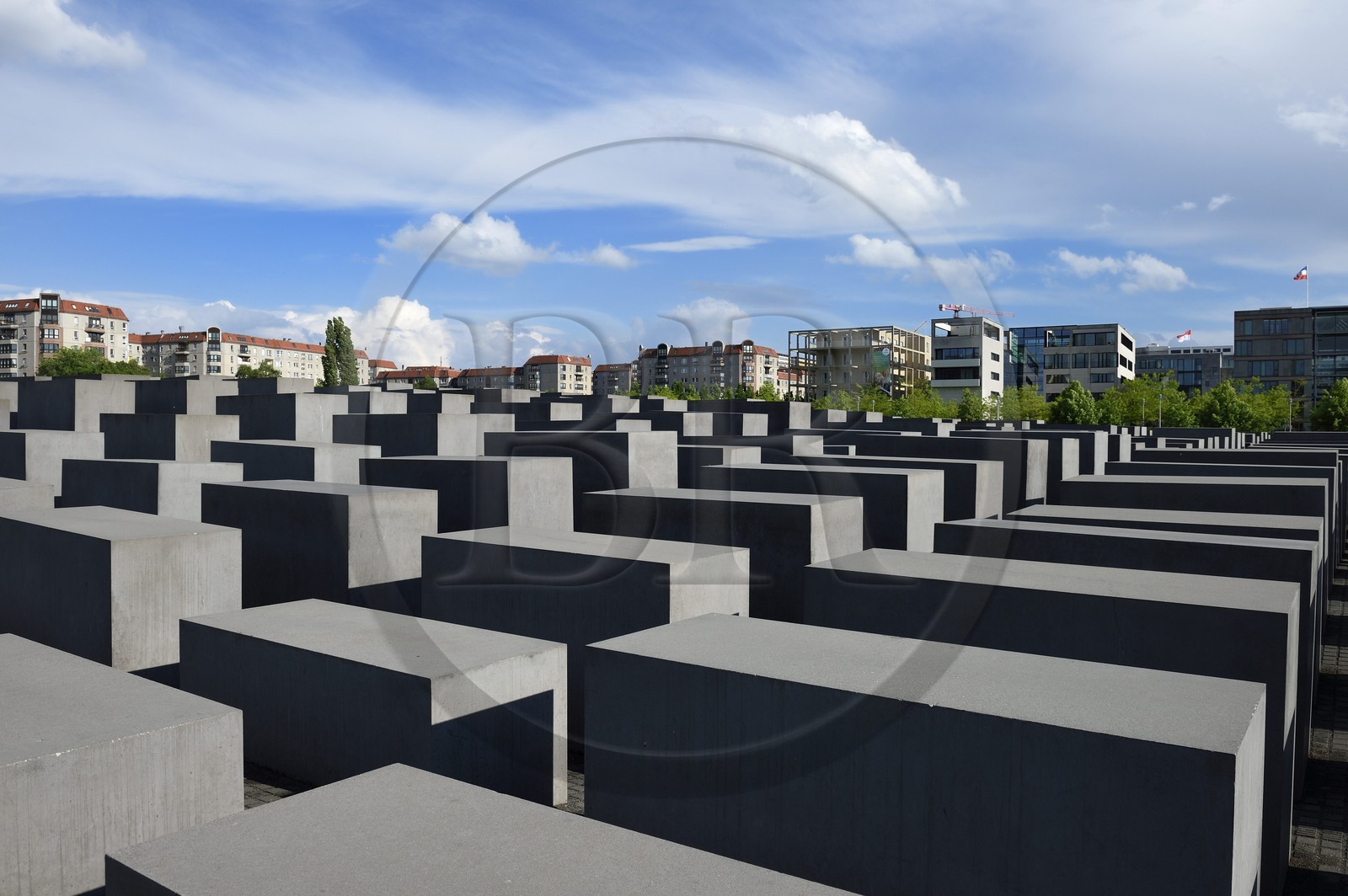 Germany, Berlin, Berlin-Mitte District, Holocaust Mahnmal, Memorial to the Murdered Jews of Europe by the architect Peter Eisenmann