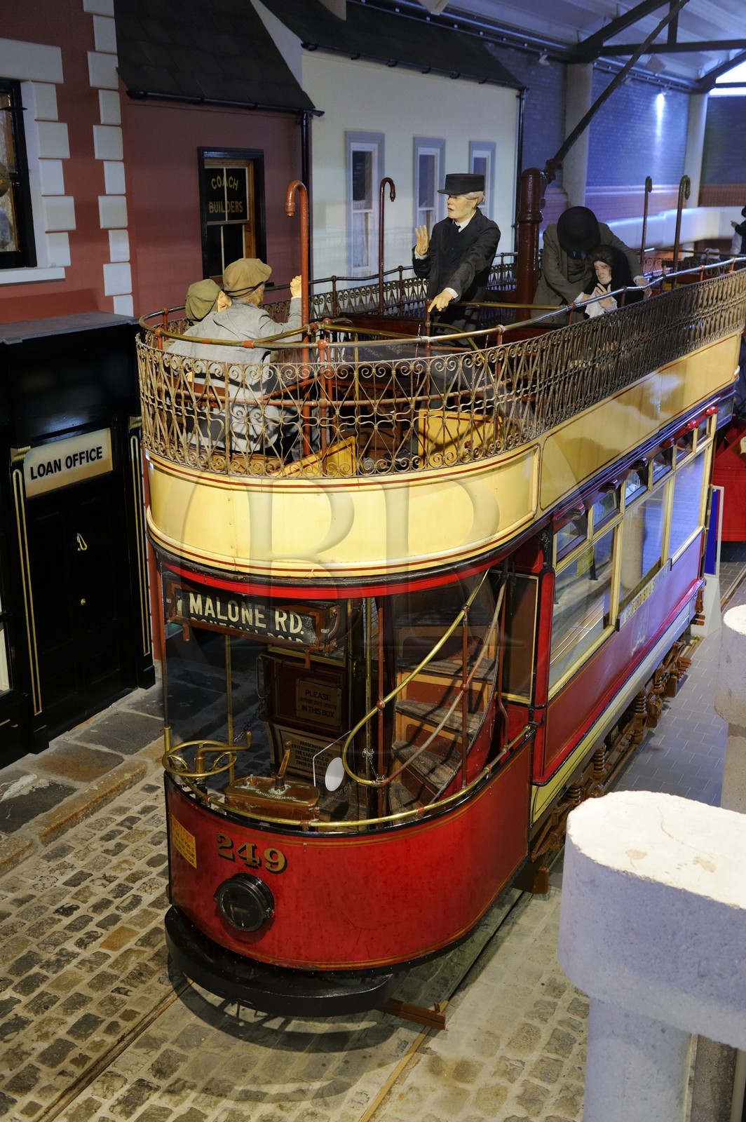 United Kingdom, Northern Ireland, Cultra near Belfast, Ulster Folk and Transport Museum, early twentieth century streetcar