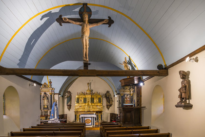 France, Côtes d'Armor (22), Ploubazlanec, hameau de Pors-Even, chapelle de Perros-Hamon citée dans le roman de Pierre Loti Pecheurs d'Islande