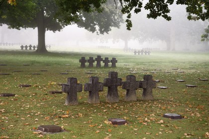France, Calvados (14), La Cambe, Cimetière militaire allemand de la deuxième guerre mondiale