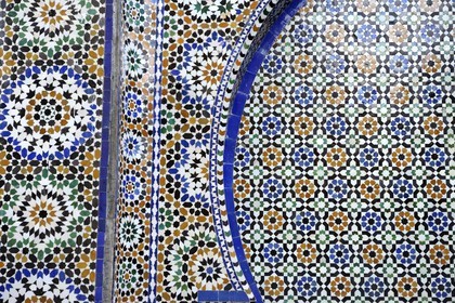 Maroc, Moyen Atlas, Fès, ville impériale, hôtel Sofitel Palais Jamai, zelliges