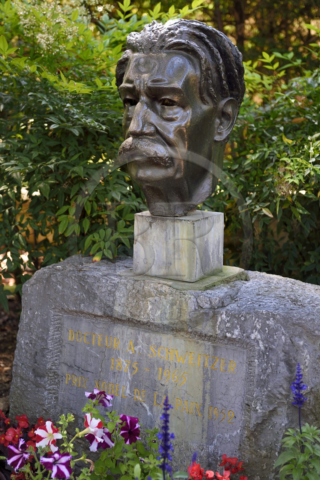 Principality of Monaco, Monaco, the Rock, Dr. Albert Schweitzer bust