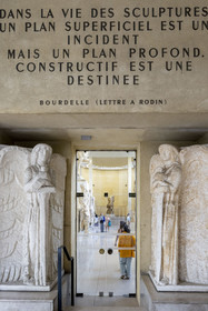 France, Paris (75), le musée du sculpteur Antoine Bourdelle, hall des platres