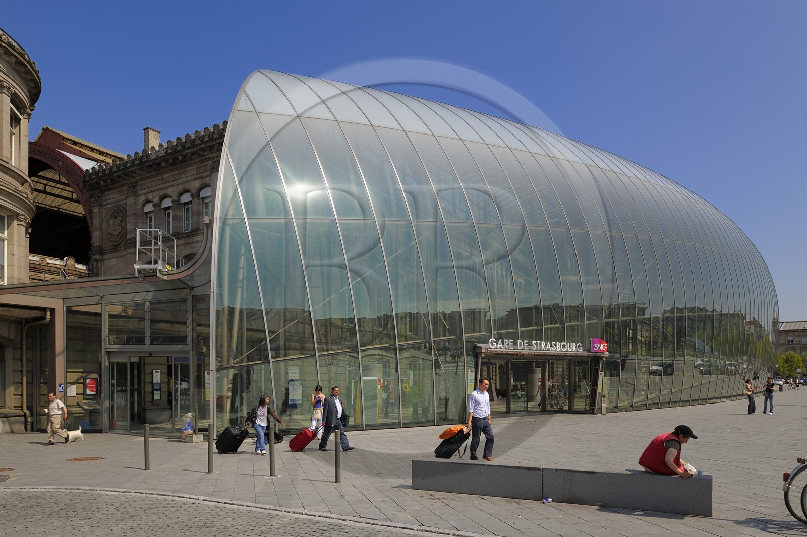 France, Bas-Rhin (67), Strasbourg, la verrière de la gare