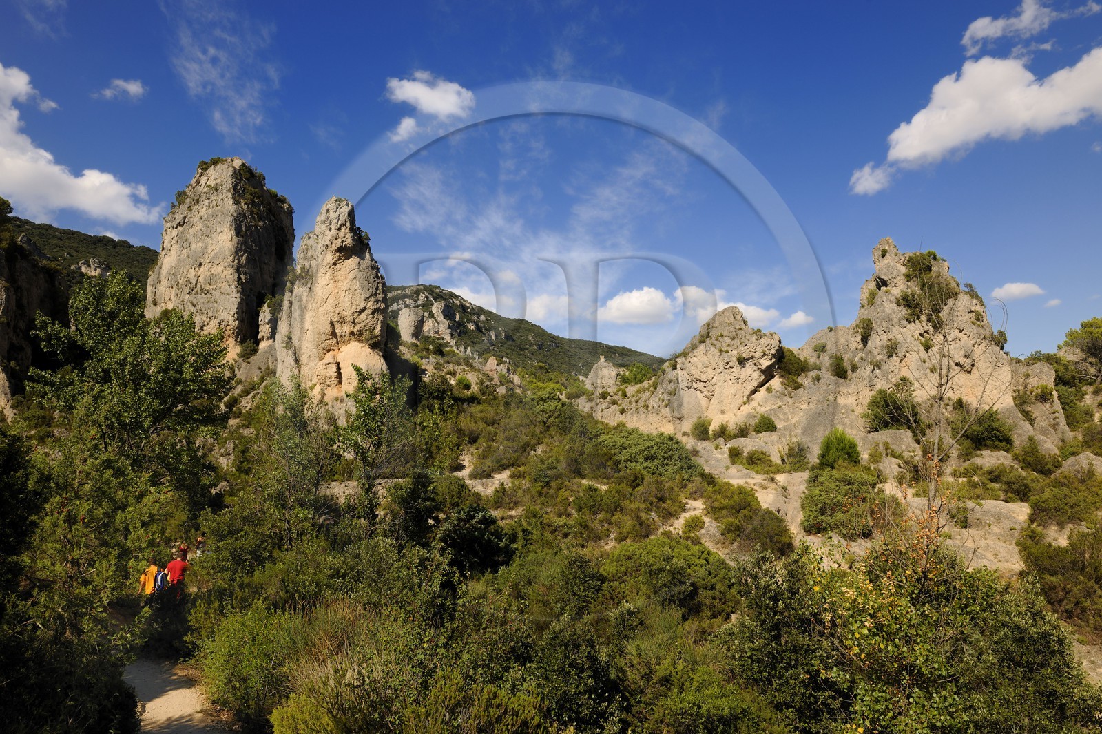 France, Hérault (34), Cirque de Mourèze, rochers dolomitiques