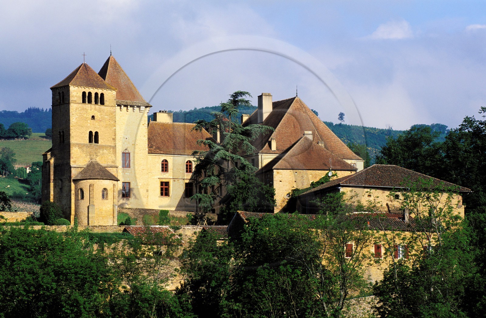 France, Saône-et-Loire (71), Mâconnais, château de Pierreclos