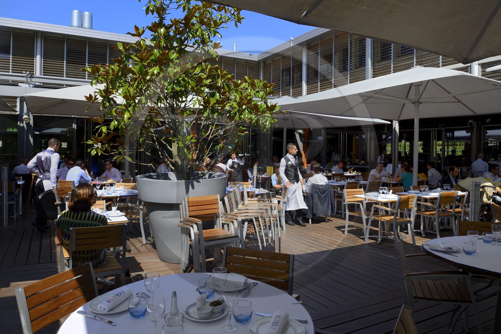 France, Rhone, Lyon, Vaise district, brasserie L'Ouest of Paul Bocuse