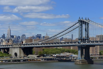 Etats-Unis, New York, Manhattan, Pont de Manhattan