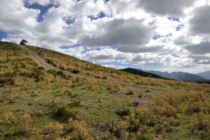 France, Haute-Corse (2B), Balagne, découverte du Giussani en véhicule 4x4 en utilisant des pistes