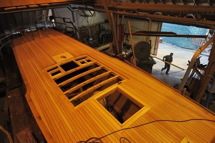 Norway, Hordaland County, Norheimsund, Fartoyvernsenter Boat Preservation Centre, renovation workshop