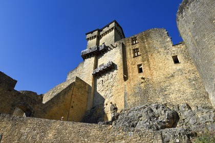 France, Dordogne (24), Périgord Noir, vallée de la Dordogne, Castelnaud-la-Chapelle labellisé Les Plus Beaux Villages de France, le château de Castelnaud-la-Chapelle
