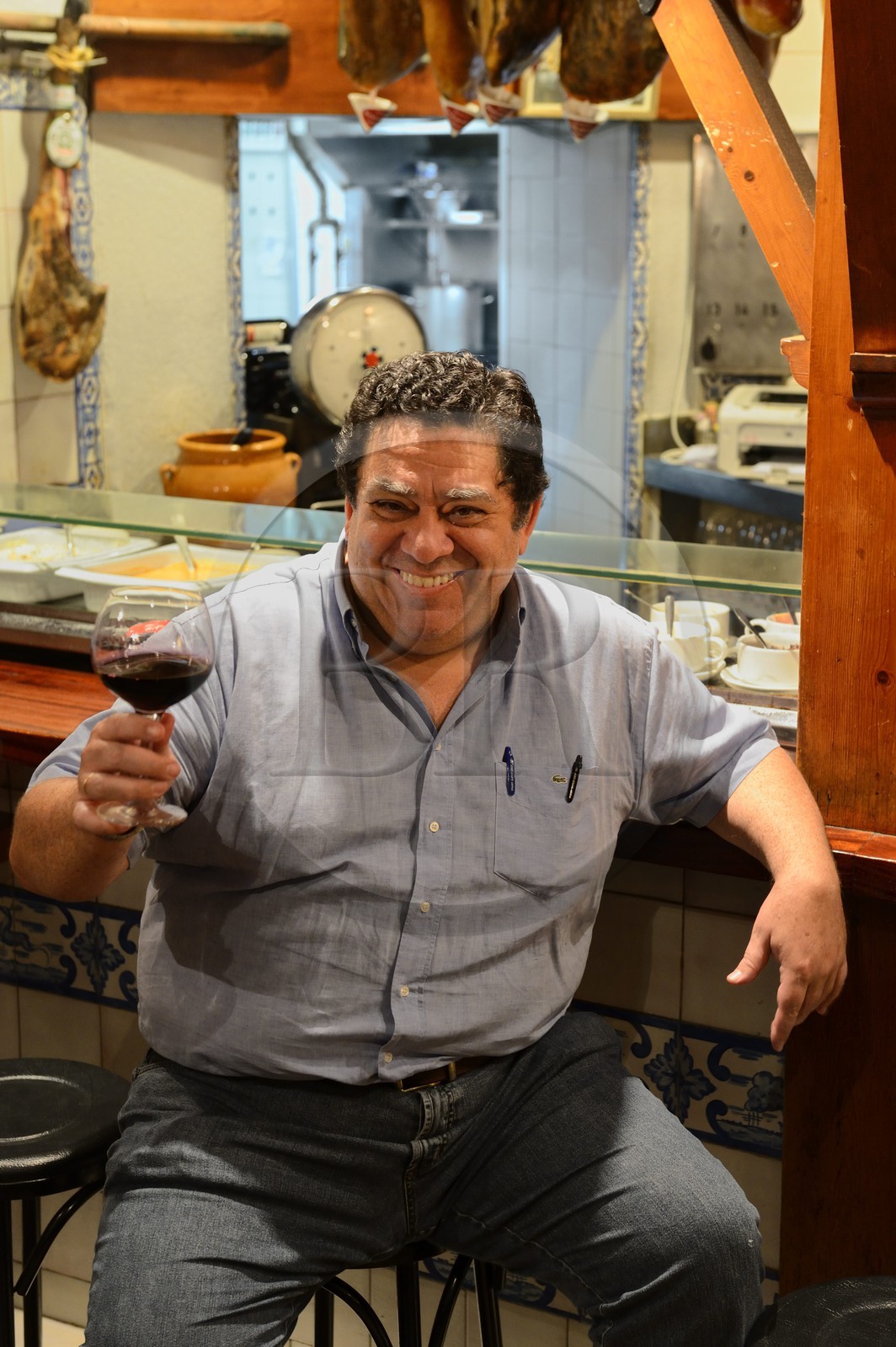 Spain, Andalucia, Seville, Enrique Becerra in his Restaurant