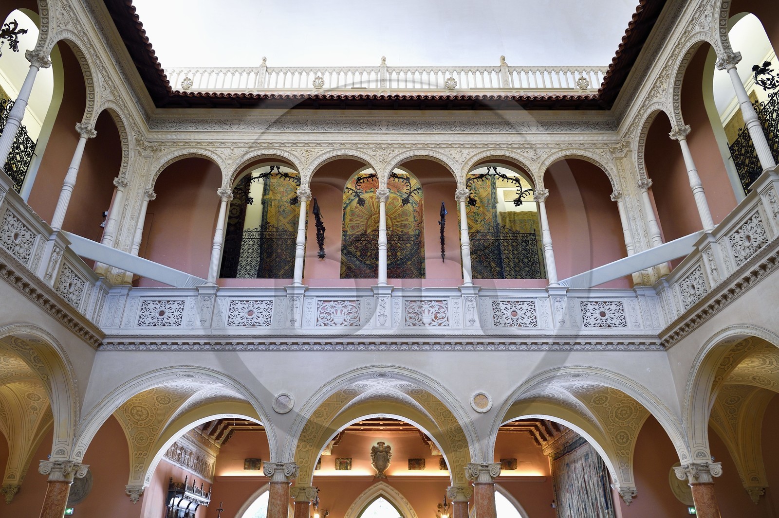 France, Alpes Maritimes, Saint Jean Cap Ferrat, Ephrussi de Rothschild villa and garden