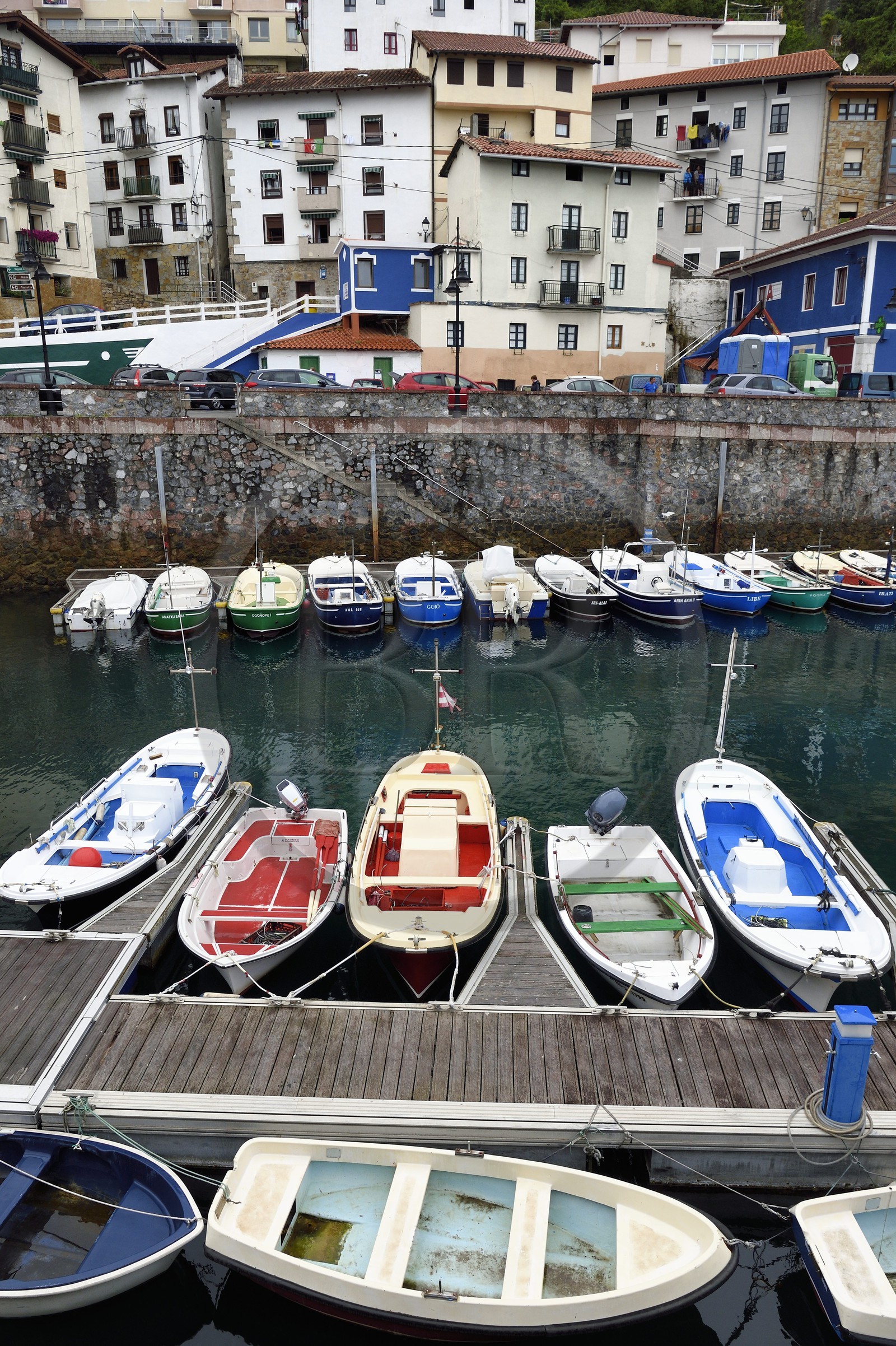 Espagne, Pays basque espagnol, Biscaye, région de Gernika-Lumo, port de Elantxobe