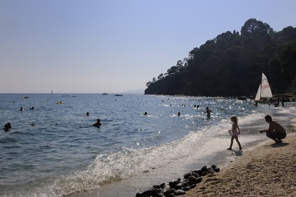 France, Var (83), côte des Maures, plage de Le Rayol-Canadel-sur-Mer