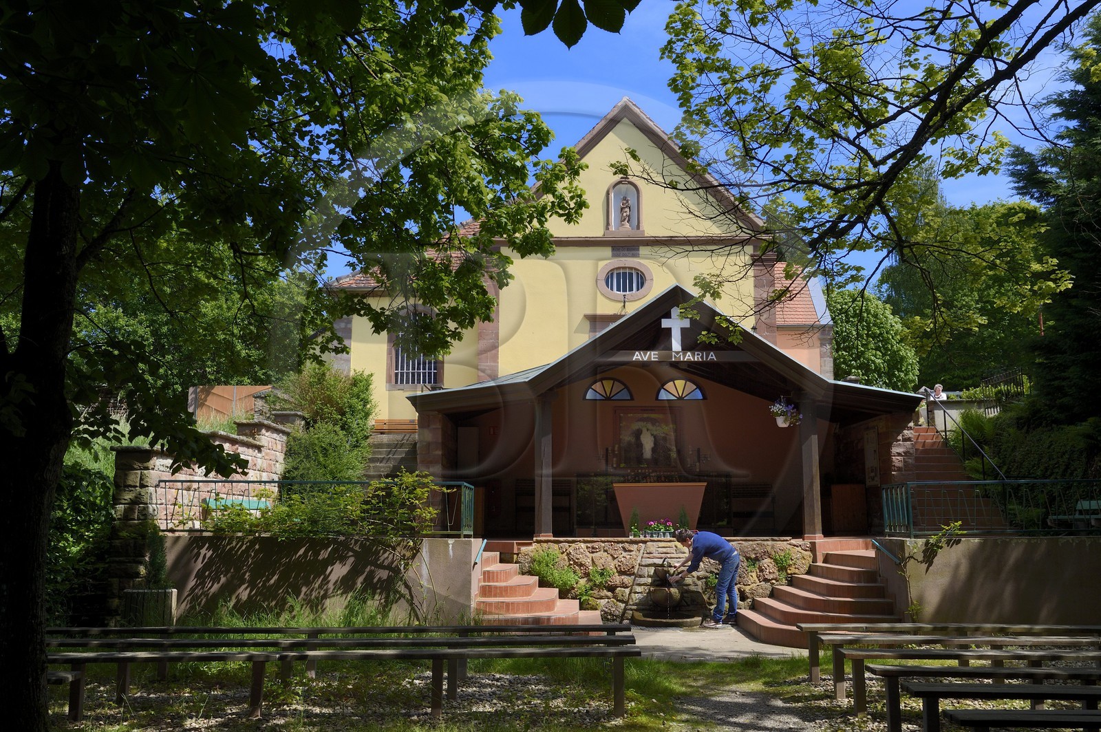 France, Moselle (57), Danne-et-Quatre-Vents, chapelle Notre-Dame de Bonne-Fontaine