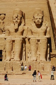 Egypt, Upper Egypt, Nubia, Abu Simbel, site listed as World Heritage by UNESCO, Ramesses II Temple
