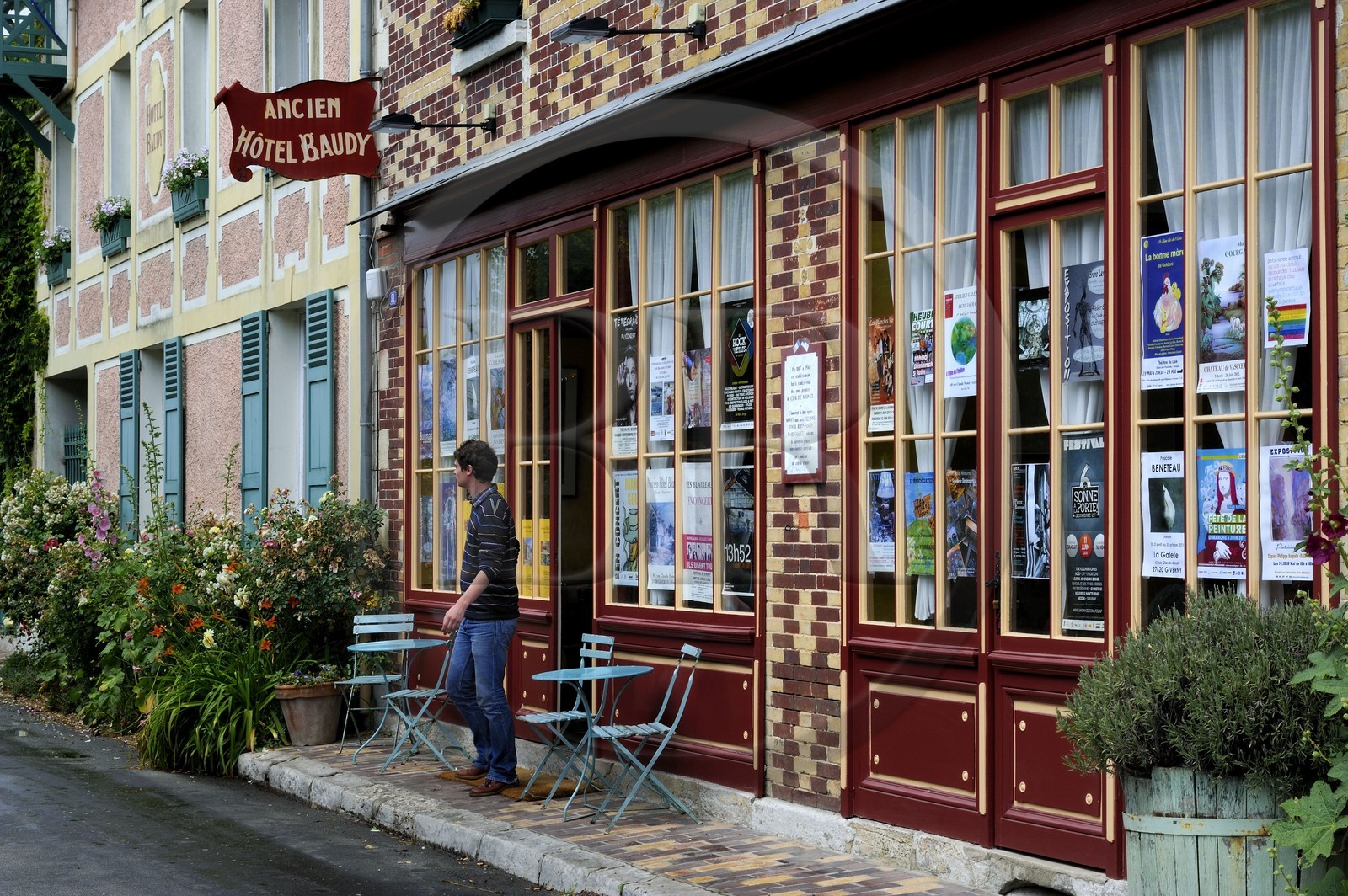 France, Eure (27), Giverny, l'ancien Hôtel Baudy