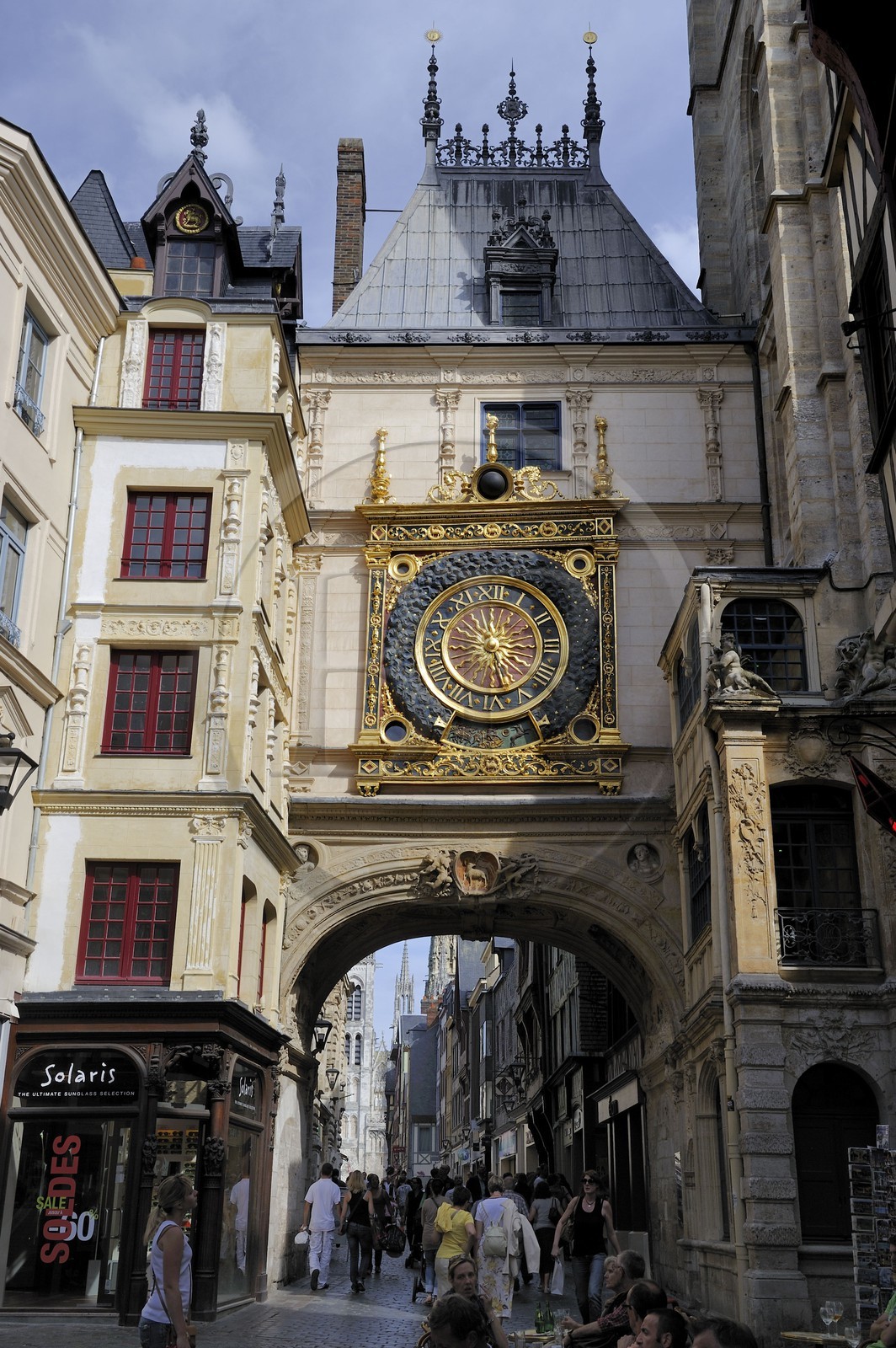 France, Seine-Maritime, Rouen, the Gros Horloge is an astronomical clock dating back to the 16th century
