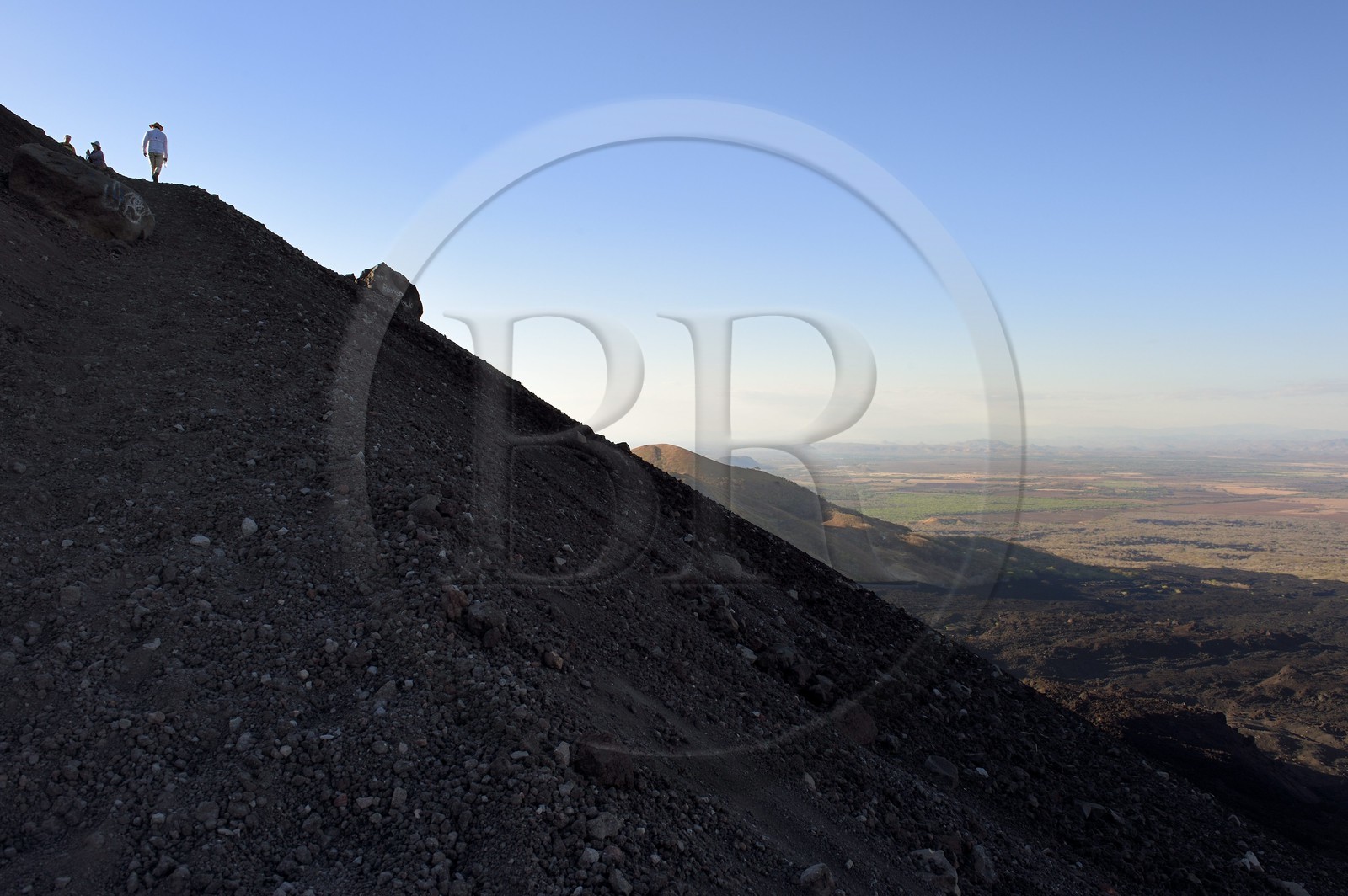Nicaragua, région de Leon, Volcan Cerro Negro dans la cordillère des Maribios (ou Marrabios)