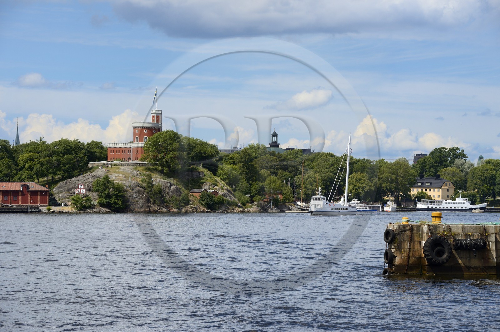Suède, Stockholm, Ile de Kastellholmen, chateau de Kastellholmen