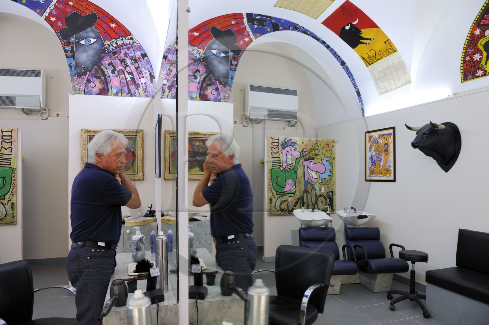 France, Hérault (34), Montpellier, Rolland Martinez coiffeur messieurs