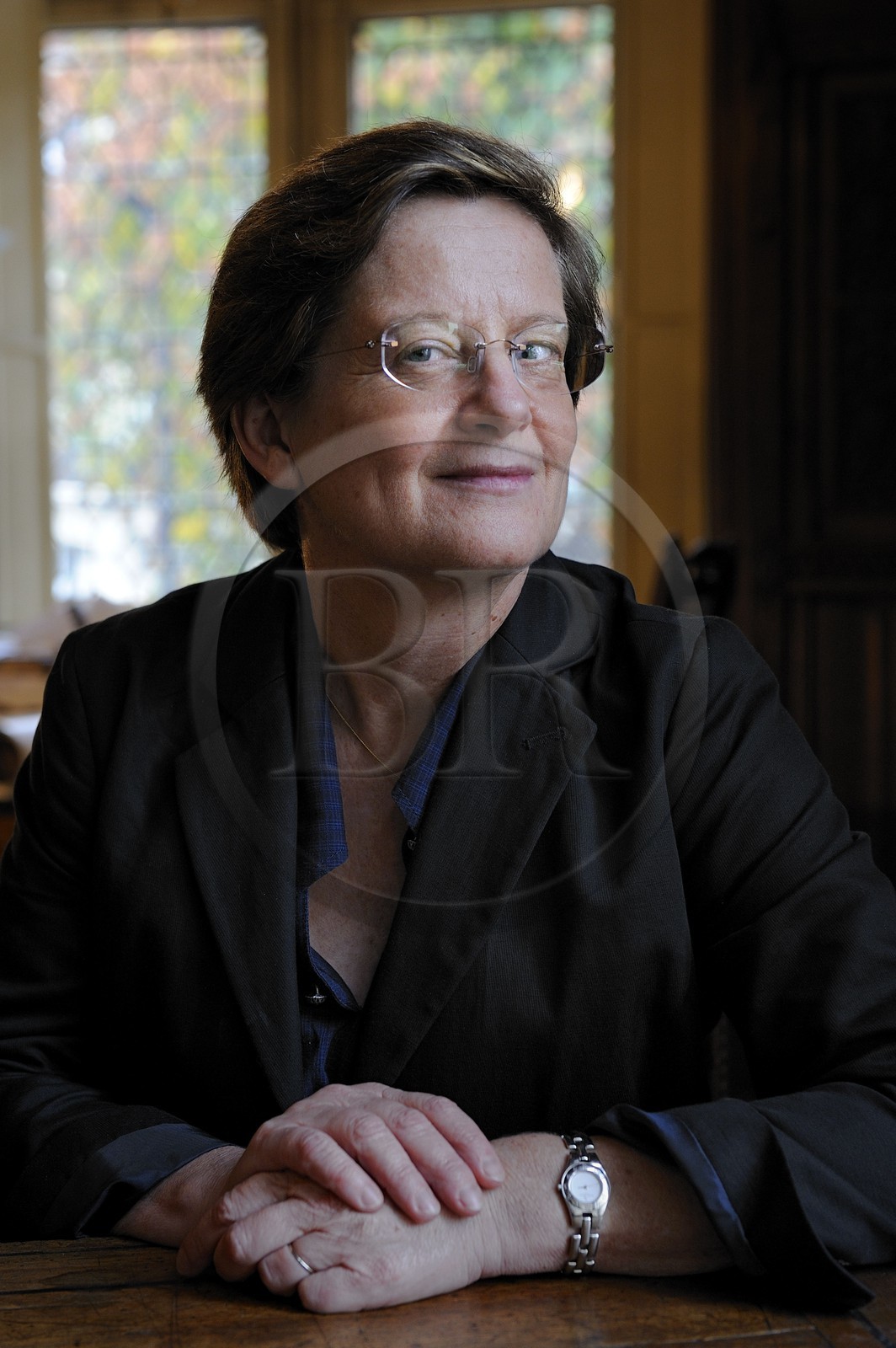 France, Paris (75), portrait de Elisabeth Taburet-Delahaye, .directrice du musée national du Moyen Âge - Thermes et hôtel .de Cluny