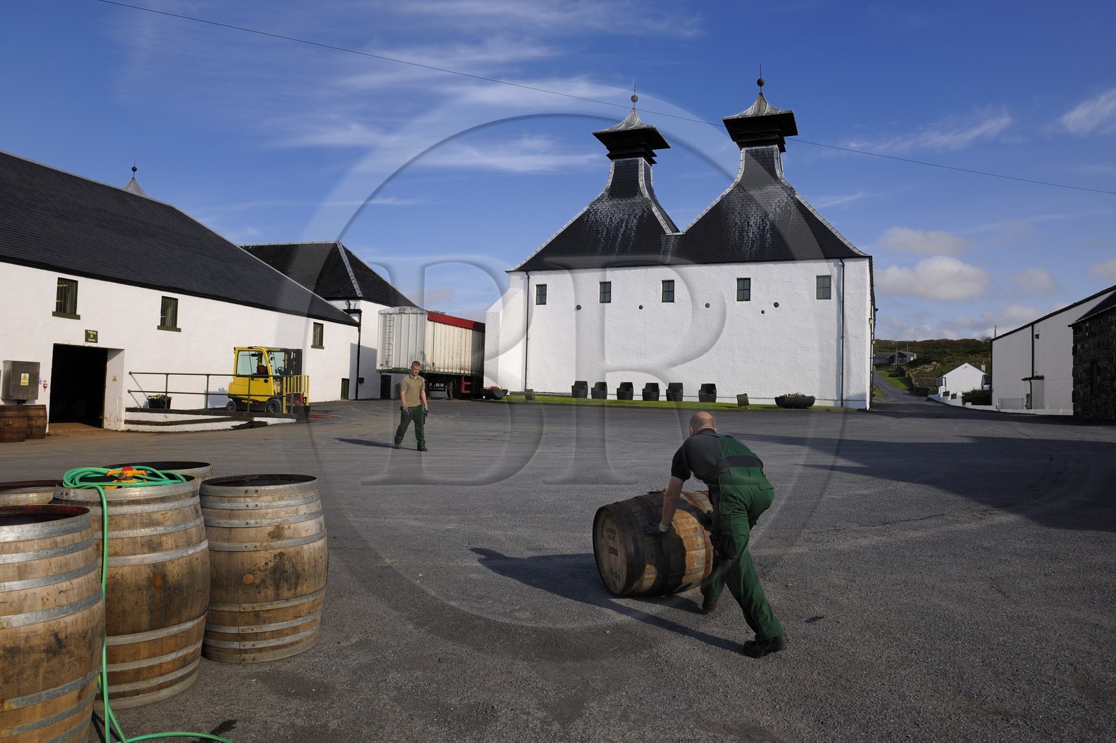 Royaume-Uni, Ecosse, Hébrides intérieures, Ile de Islay, Port Ellen, distillerie de whisky Ardbeg