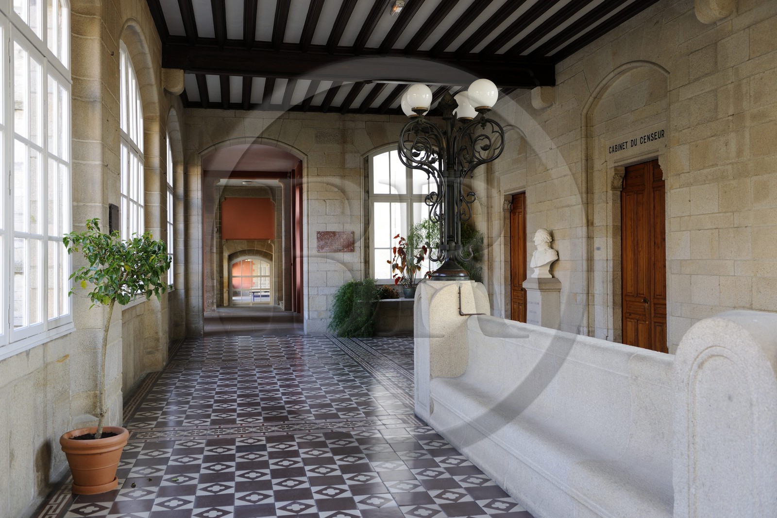 France, Finistère (29), Quimper, lycée de la Tour-d'Auvergne ancien collège jésuite