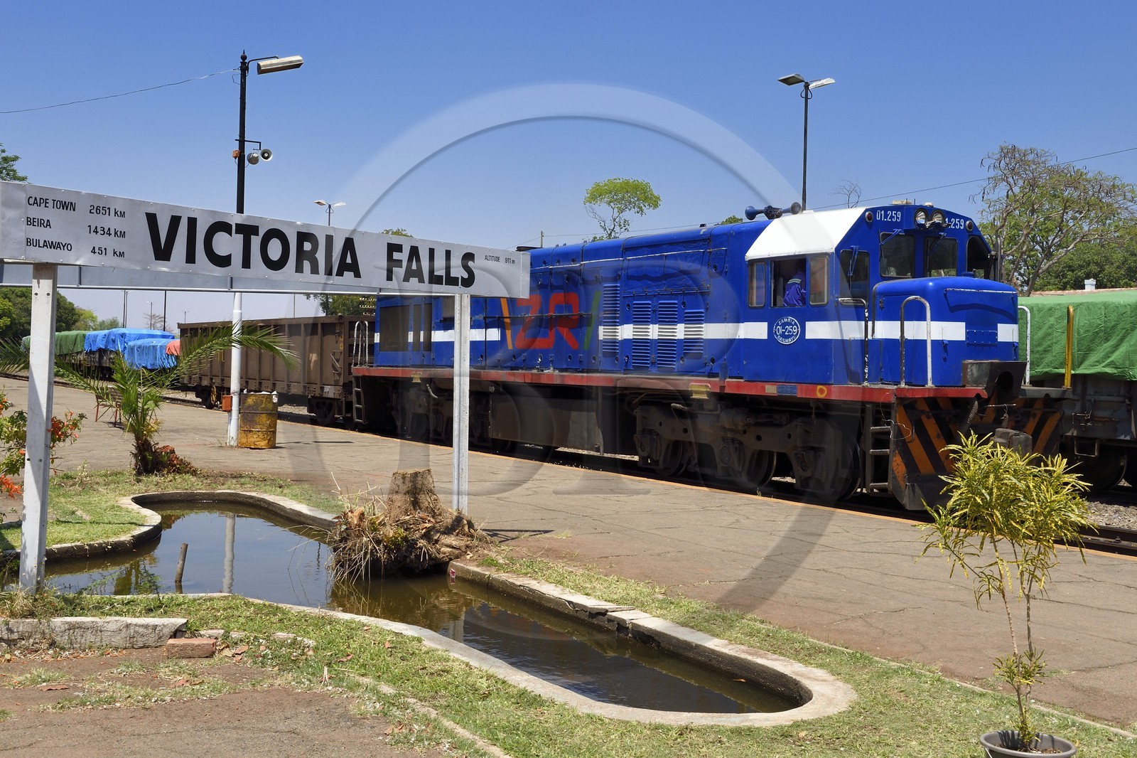 Zimbabwe, Matabeleland North Province, Victoria Falls train station