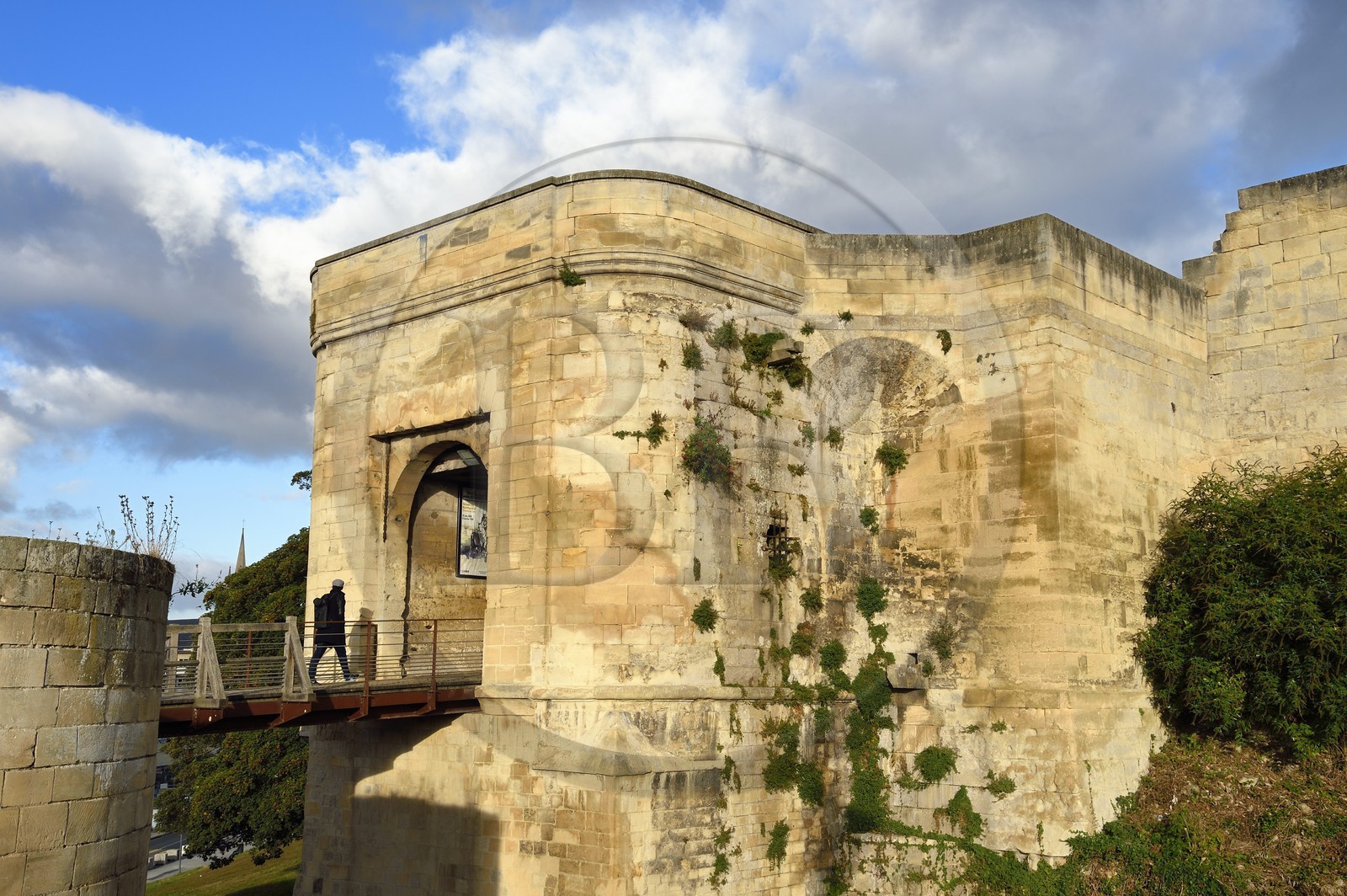France, Calvados, Caen, the ducal castle of William the Conqueror, porte Saint-Pierre