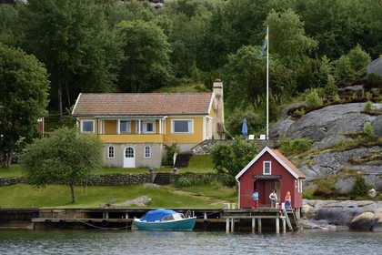 Sweden, Västra Götaland, privat house in the islands facing Fjällbacka