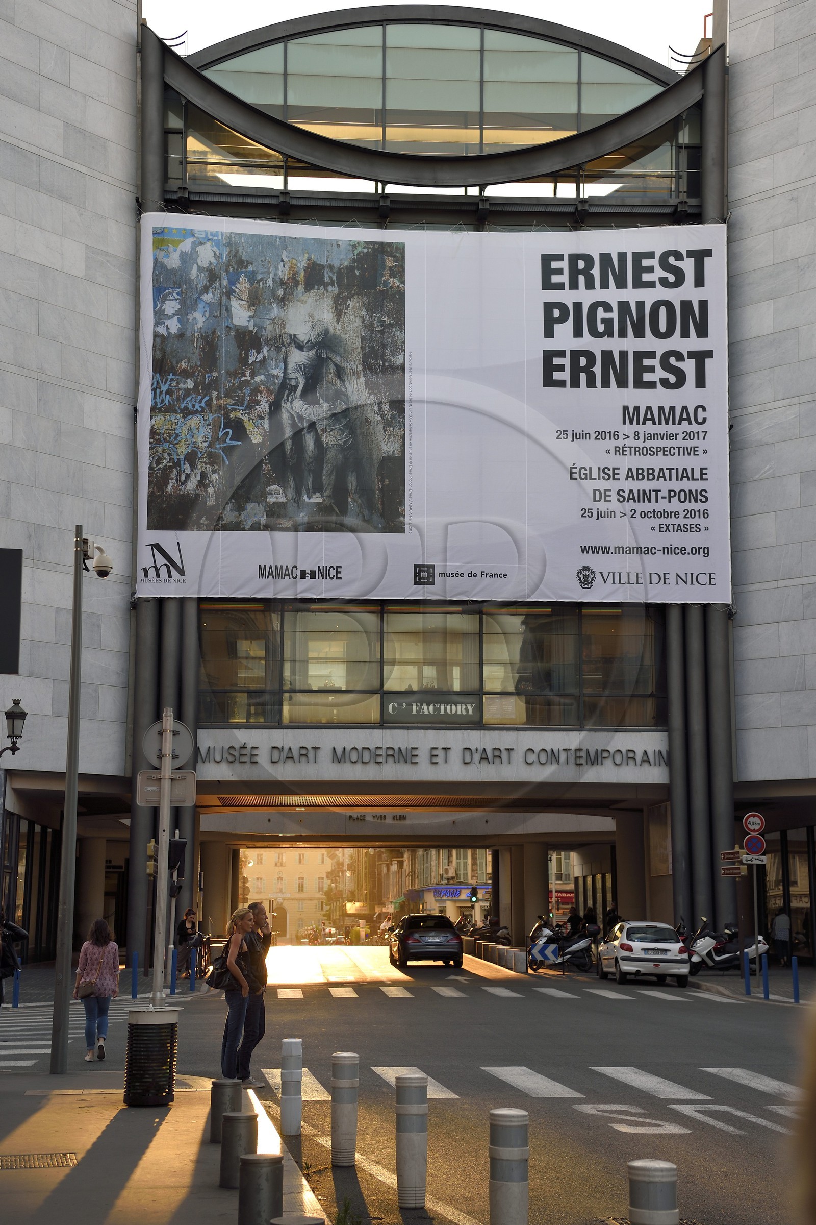 France, Alpes-Maritimes, Nice, Museum of Modern and Contemporary Art, poster for Ernest Pignon-Ernest exhibition