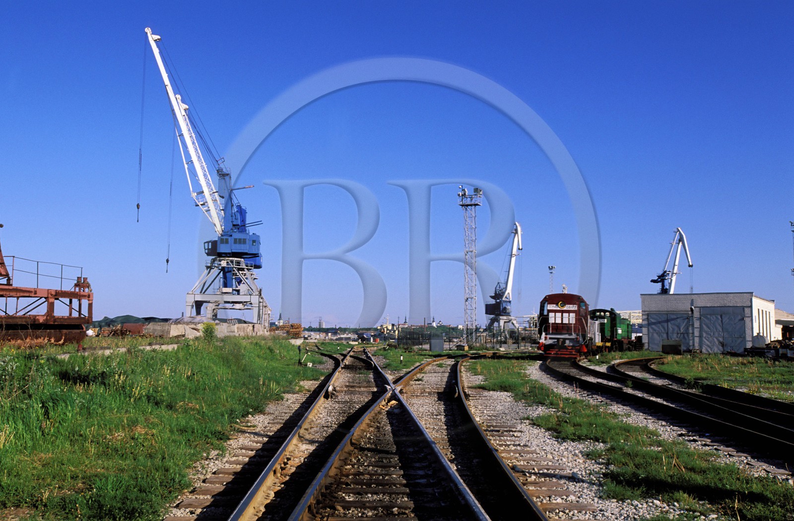 Estonie (Pays Baltes), région de Harju, Tallinn, capitale européenne de la culture 2011, port de commerce