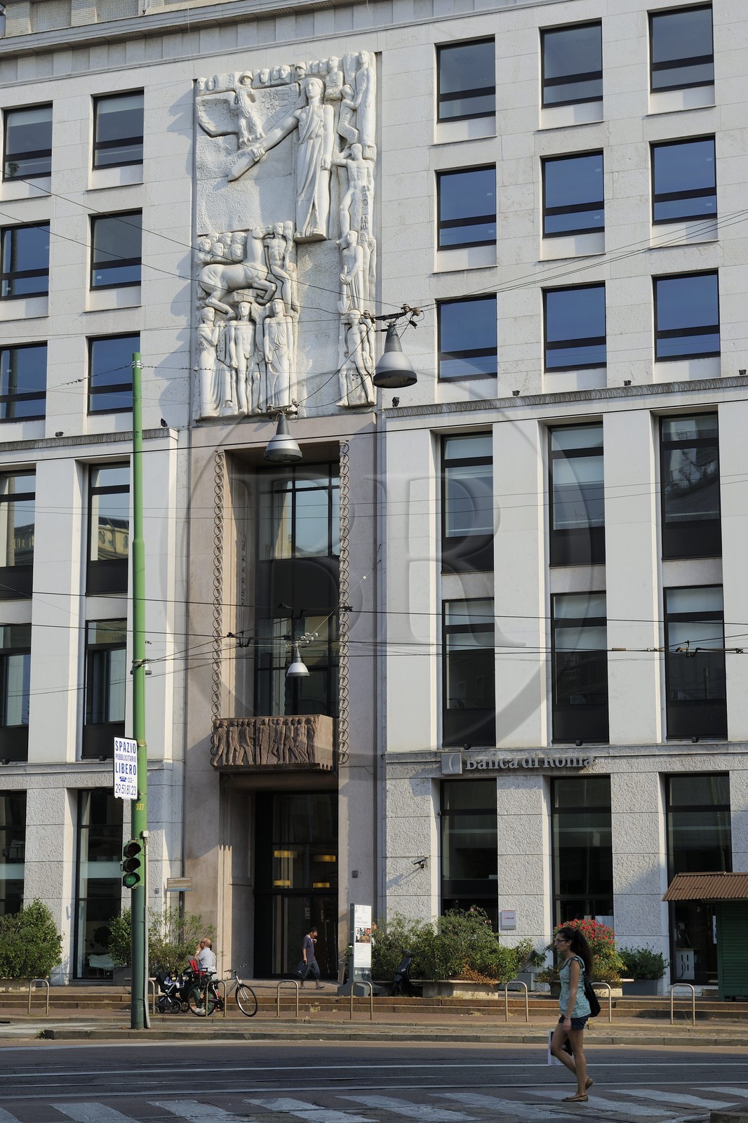Italie, Lombardie, Milan, ancien Palais de la presse (Palazzo della Stampa) sur la Piazza Cavour