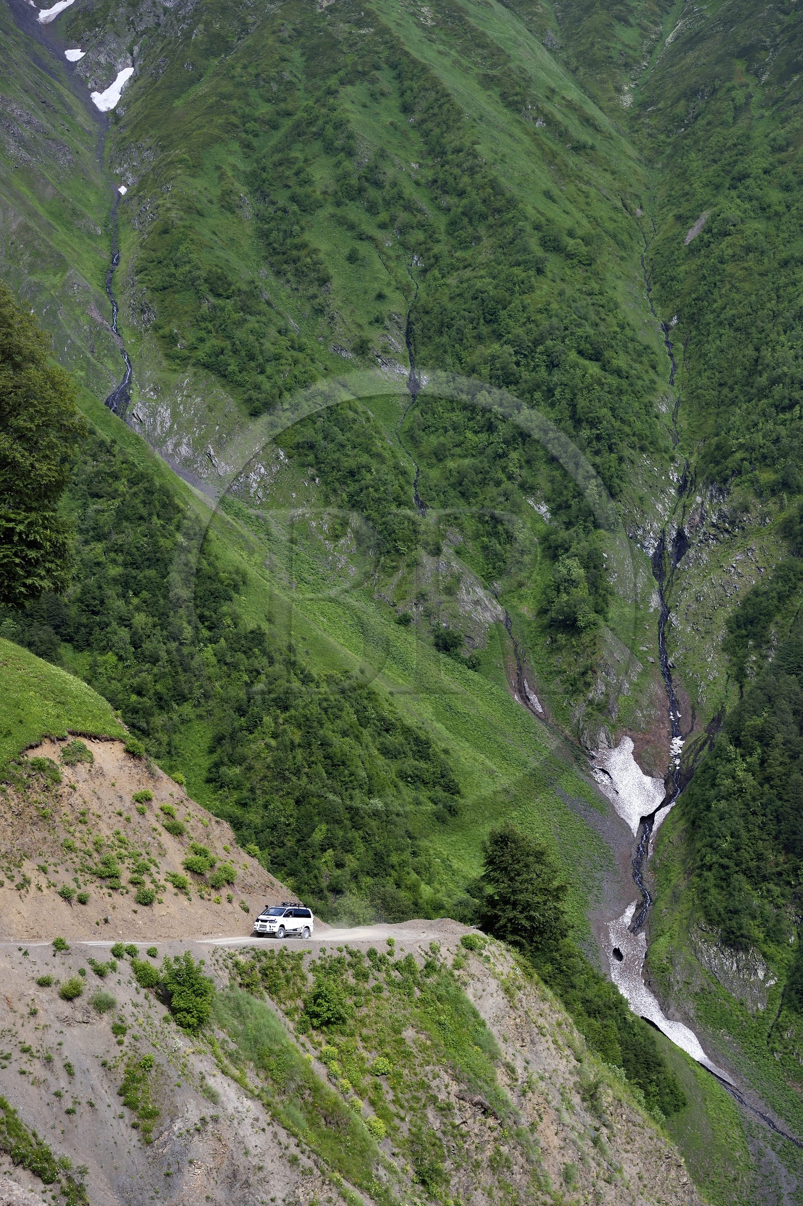 Georgia, Kakheti, Tusheti region, the spectacular track connecting Telavi to Omalo through the Abano Pass at 2826 metres